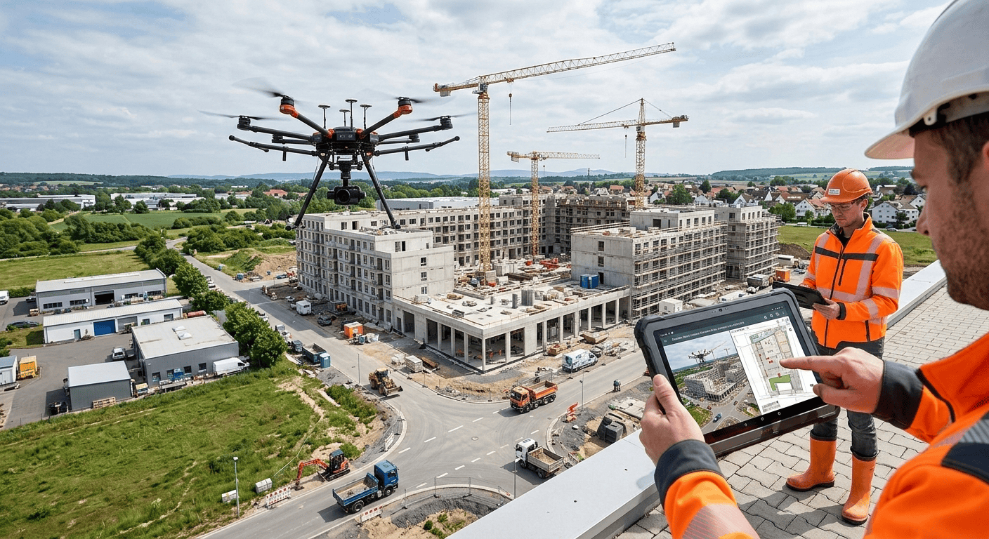 Warum Drohnenaufnahmen im Baugewerbe Zeit, Kosten und Abstimmungsprobleme reduzieren